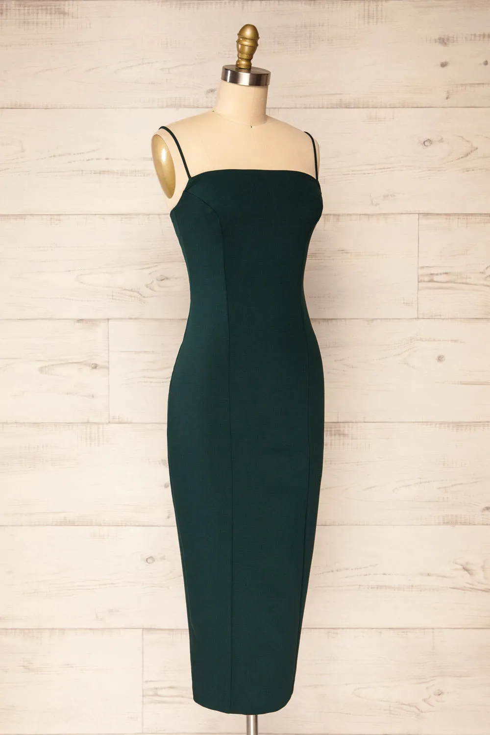Kavala Emerald | Fitted Midi Dress sold by Boutique 1861 product image thumbnail 5