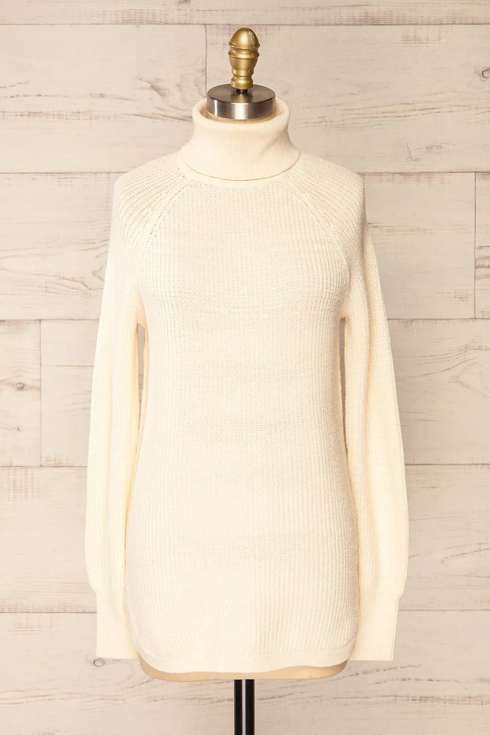 Granby Ivory | Knit Turtleneck Sweater sold by Boutique 1861