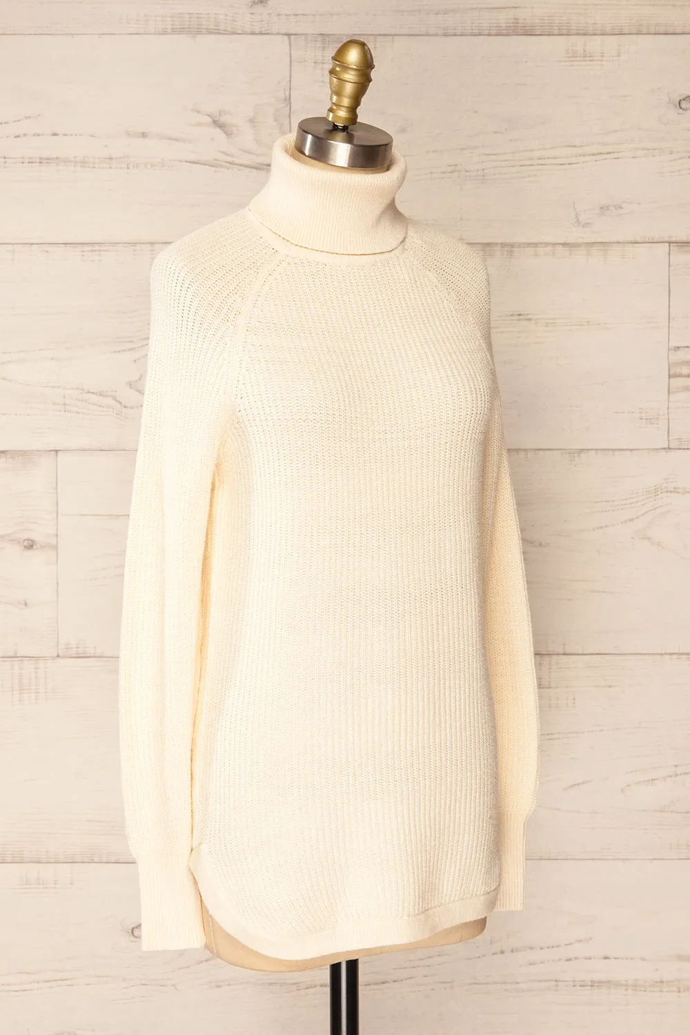 Granby Ivory | Knit Turtleneck Sweater sold by Boutique 1861 product image thumbnail 3