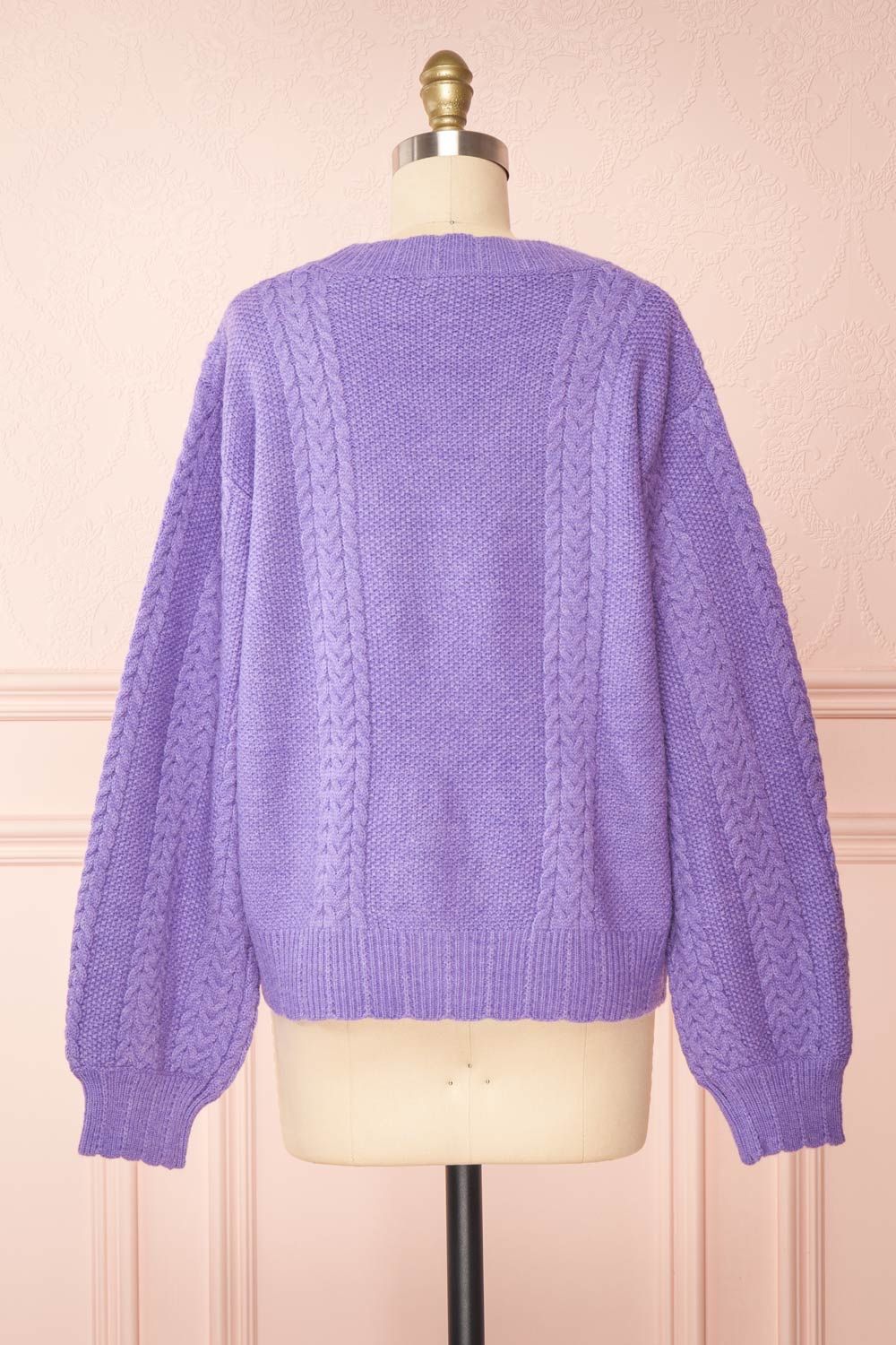 Alony Lilac | Knit Cardigan w/ Buttons sold by Boutique 1861 product image thumbnail 6