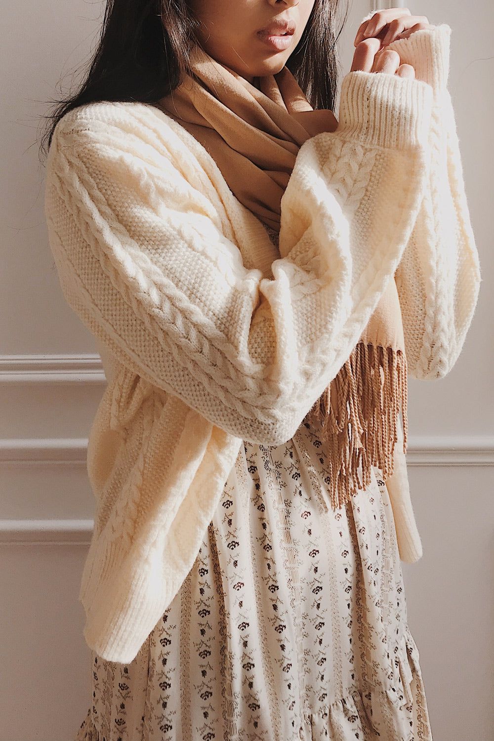 Alony Lilac | Knit Cardigan w/ Buttons sold by Boutique 1861 product image thumbnail 2