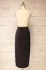 Barick | Black Midi Skirt w/ Elastic Waistband sold by Boutique 1861