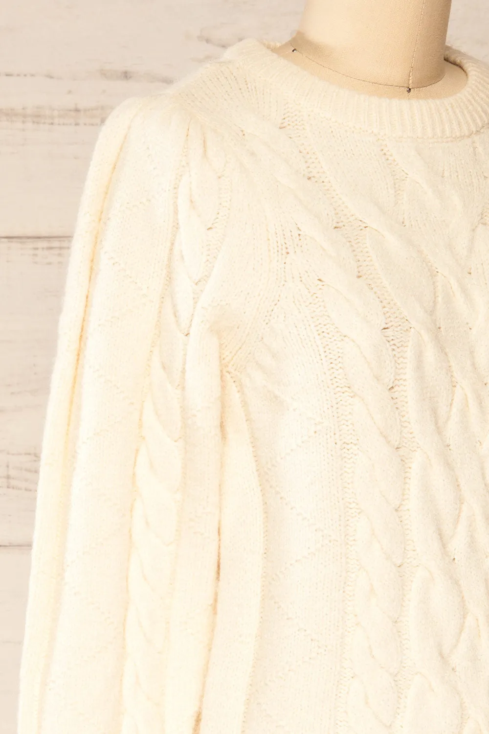 Invera Cream | Cable Knit Sweater sold by Boutique 1861 product image thumbnail 4