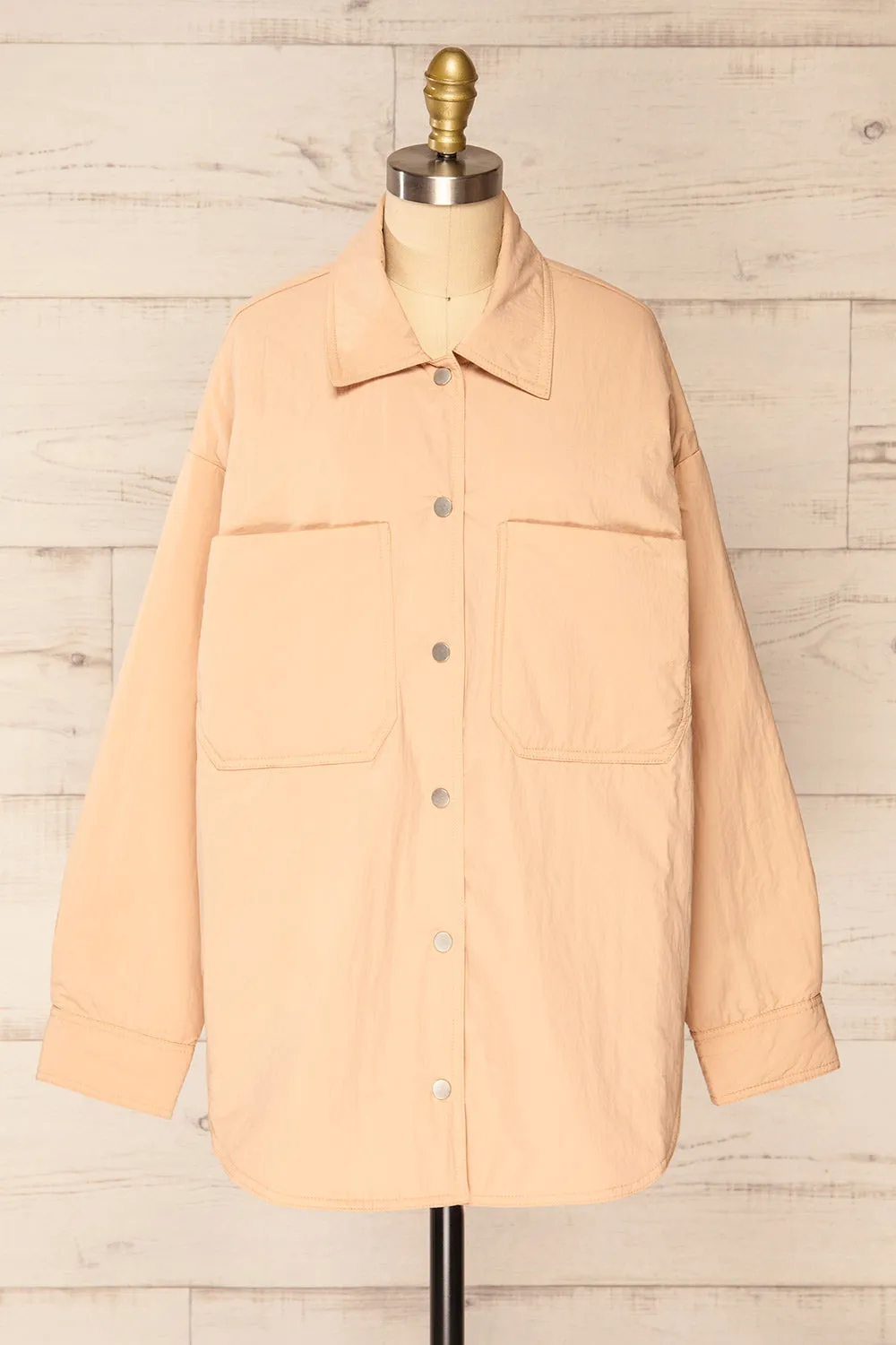 Vilanova Pink | Slightly Padded Shacket w/ Front Pockets sold by Boutique 1861