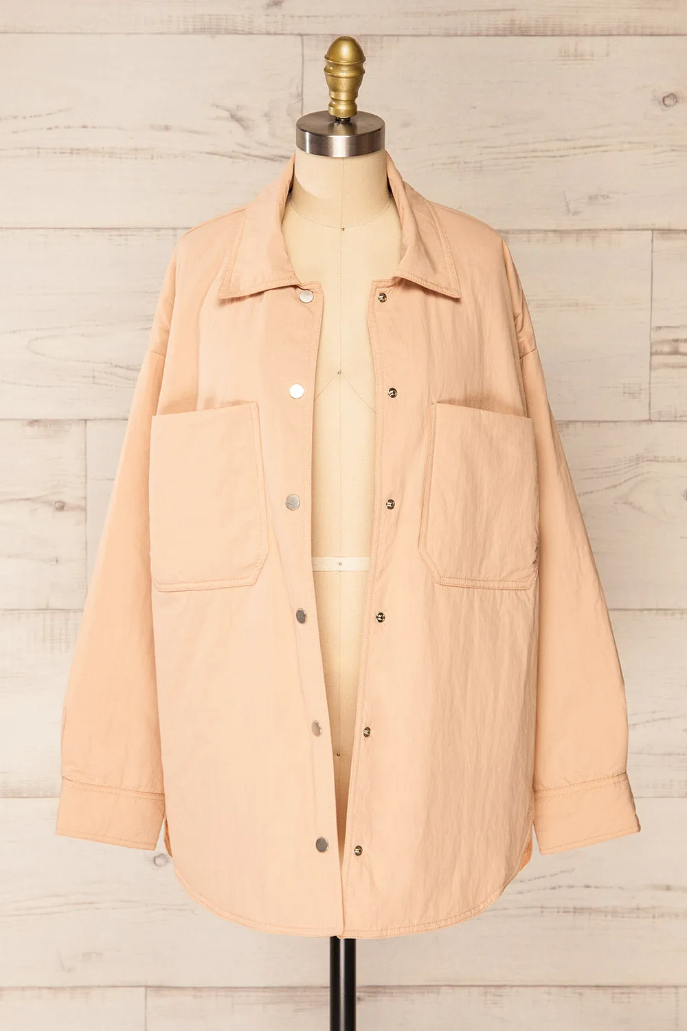 Vilanova Pink | Slightly Padded Shacket w/ Front Pockets sold by Boutique 1861 product image thumbnail 3