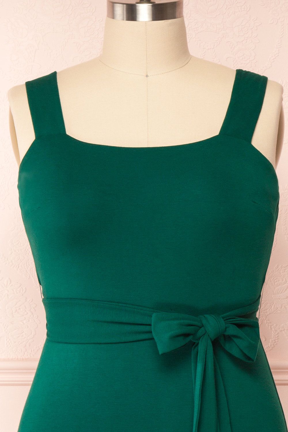 Deliciae Plus Size | Green Midi Dress w/ Fabric Belt sold by Boutique 1861 product image thumbnail 3