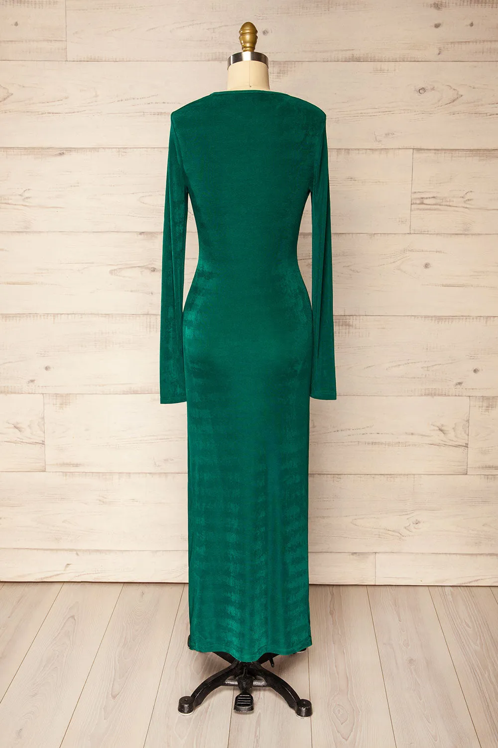 Nogent | Green Long-Sleeved Dress w/ Slit sold by Boutique 1861 product image thumbnail 5