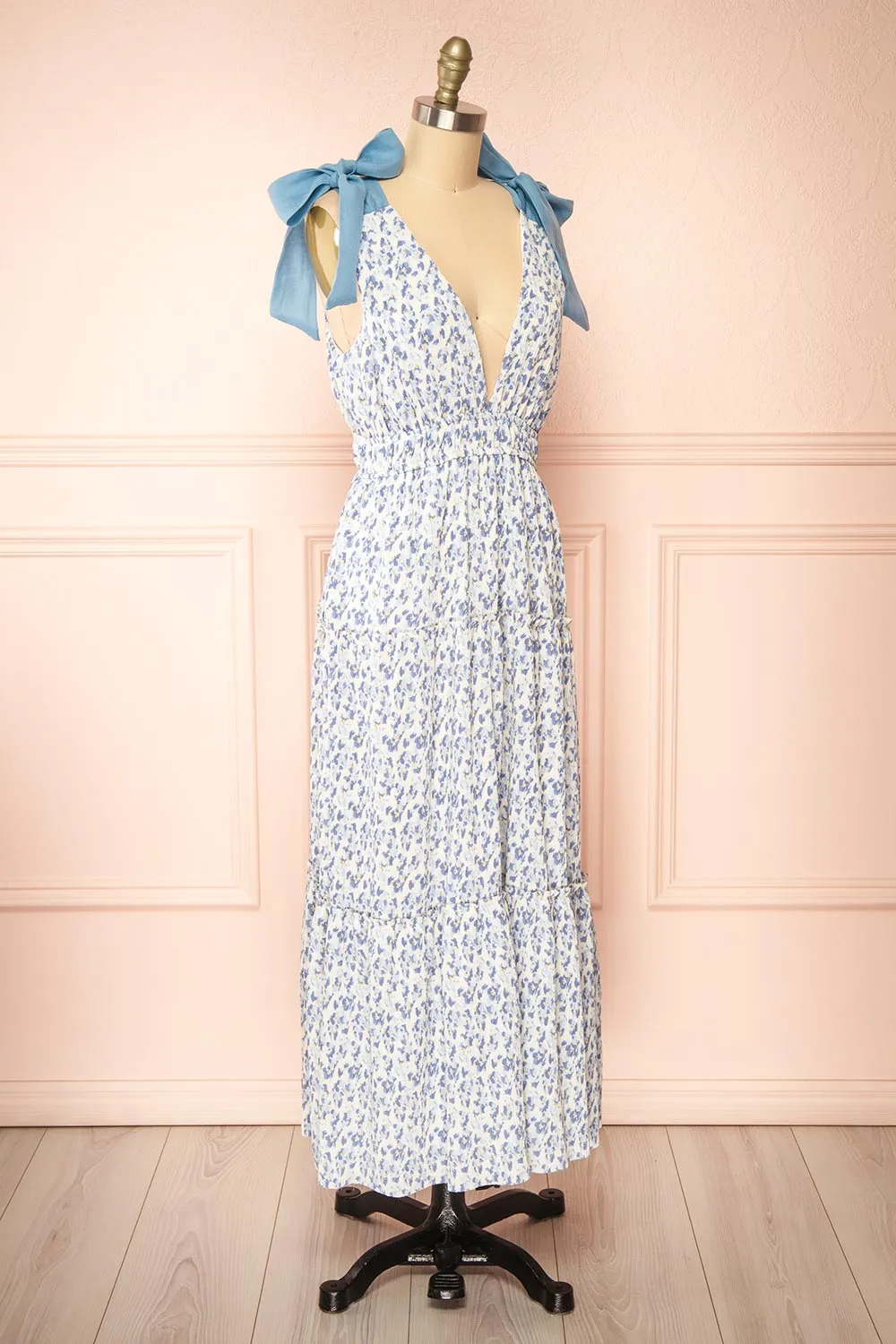 Malakai | Floral Tiered Midi Dress sold by Boutique 1861 product image thumbnail 4