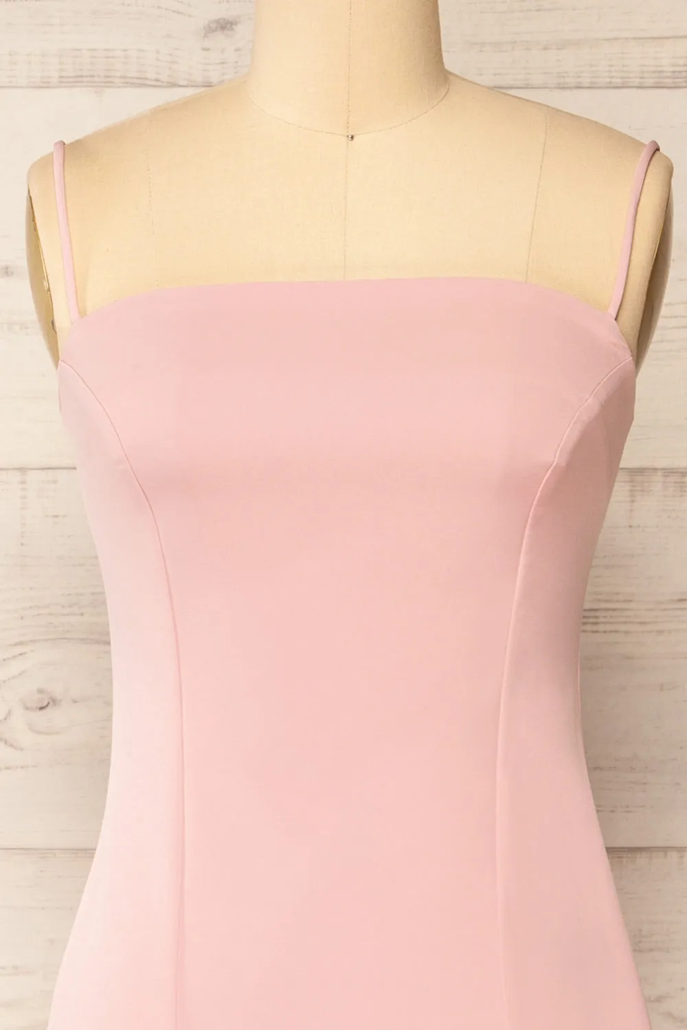 Kavala Pink | Fitted Midi Dress with Slit by Arti Gogna sold by Boutique 1861 product image thumbnail 4