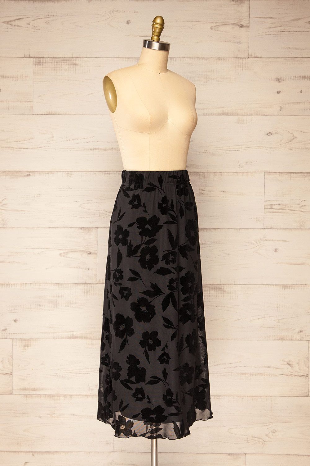 Tangier | Black Mesh Midi Skirt sold by Boutique 1861 product image thumbnail 3