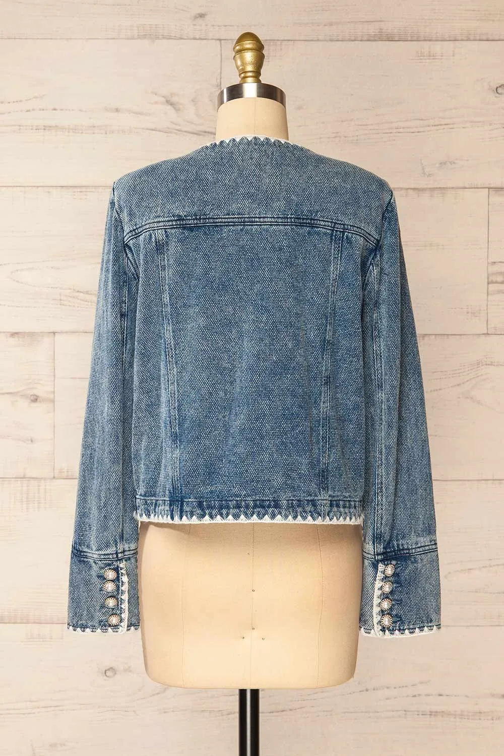 Woolston | Blue Jacket w/ Pearl Buttons sold by Boutique 1861 product image thumbnail 5