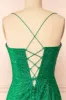 Frosti Green | Sparkly Cowl Neck Maxi Dress sold by Boutique 1861