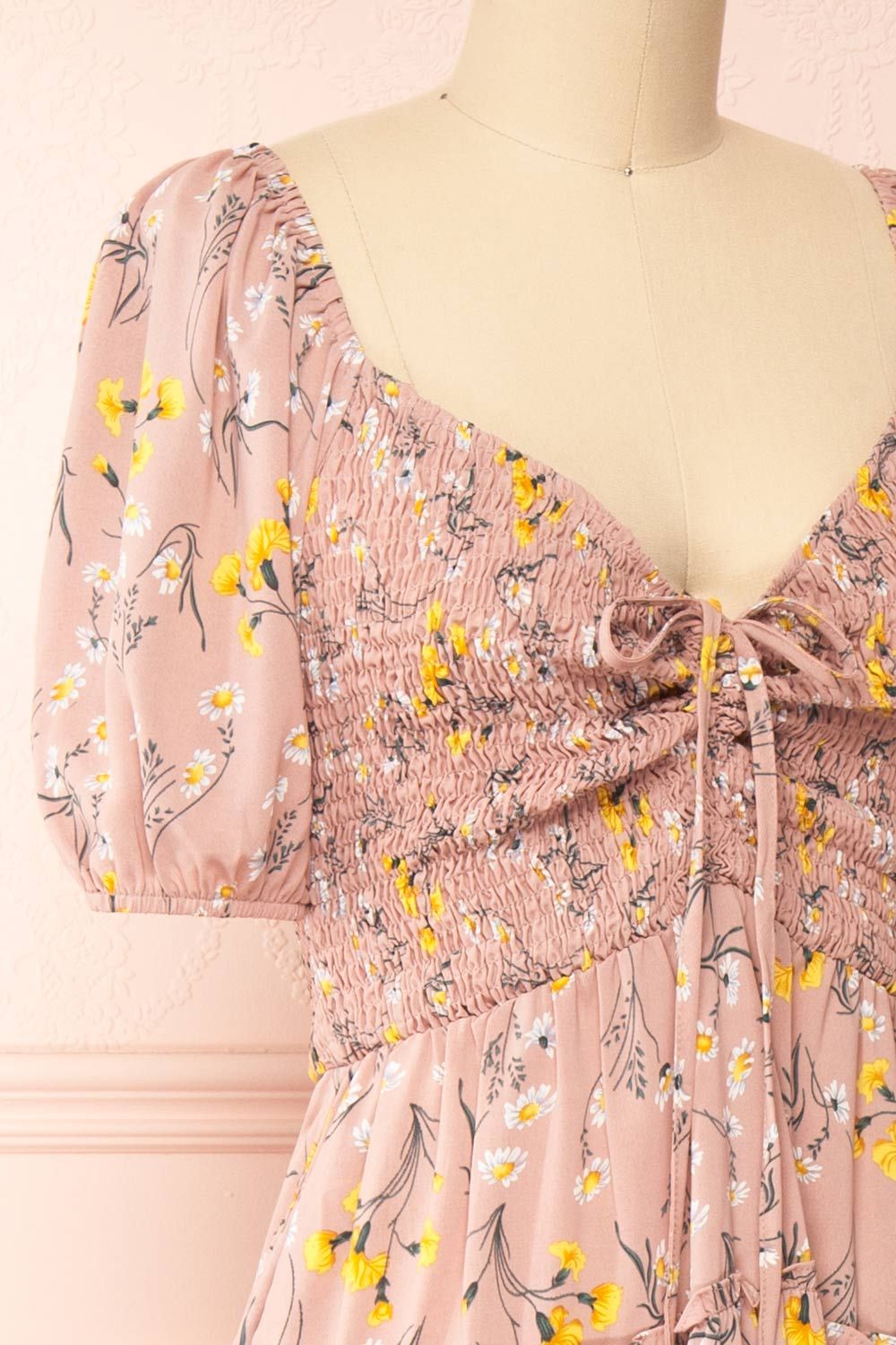 Batyanne | Floral Midi Dress w/ Puffy Sleeves sold by Boutique 1861 product image thumbnail 4