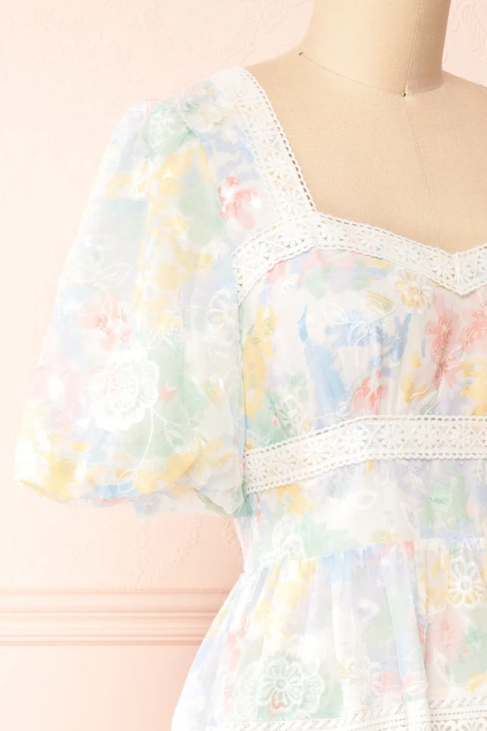 Domilene | Floral Midi Dress w/ Lace sold by Boutique 1861 product image thumbnail 4