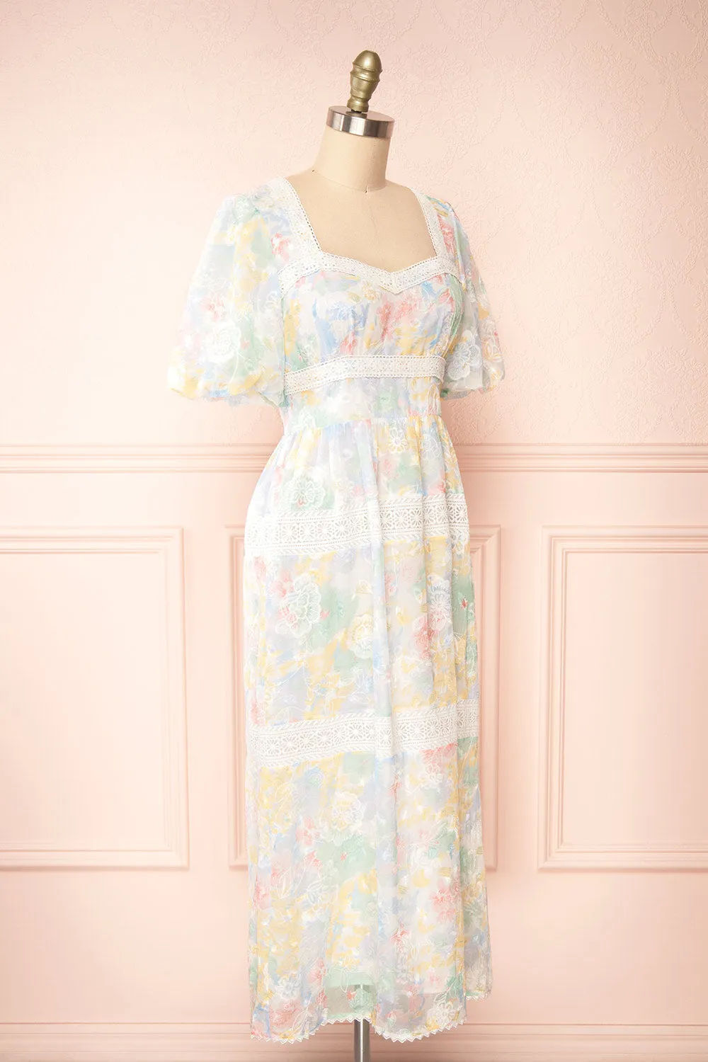 Domilene | Floral Midi Dress w/ Lace sold by Boutique 1861 product image thumbnail 3