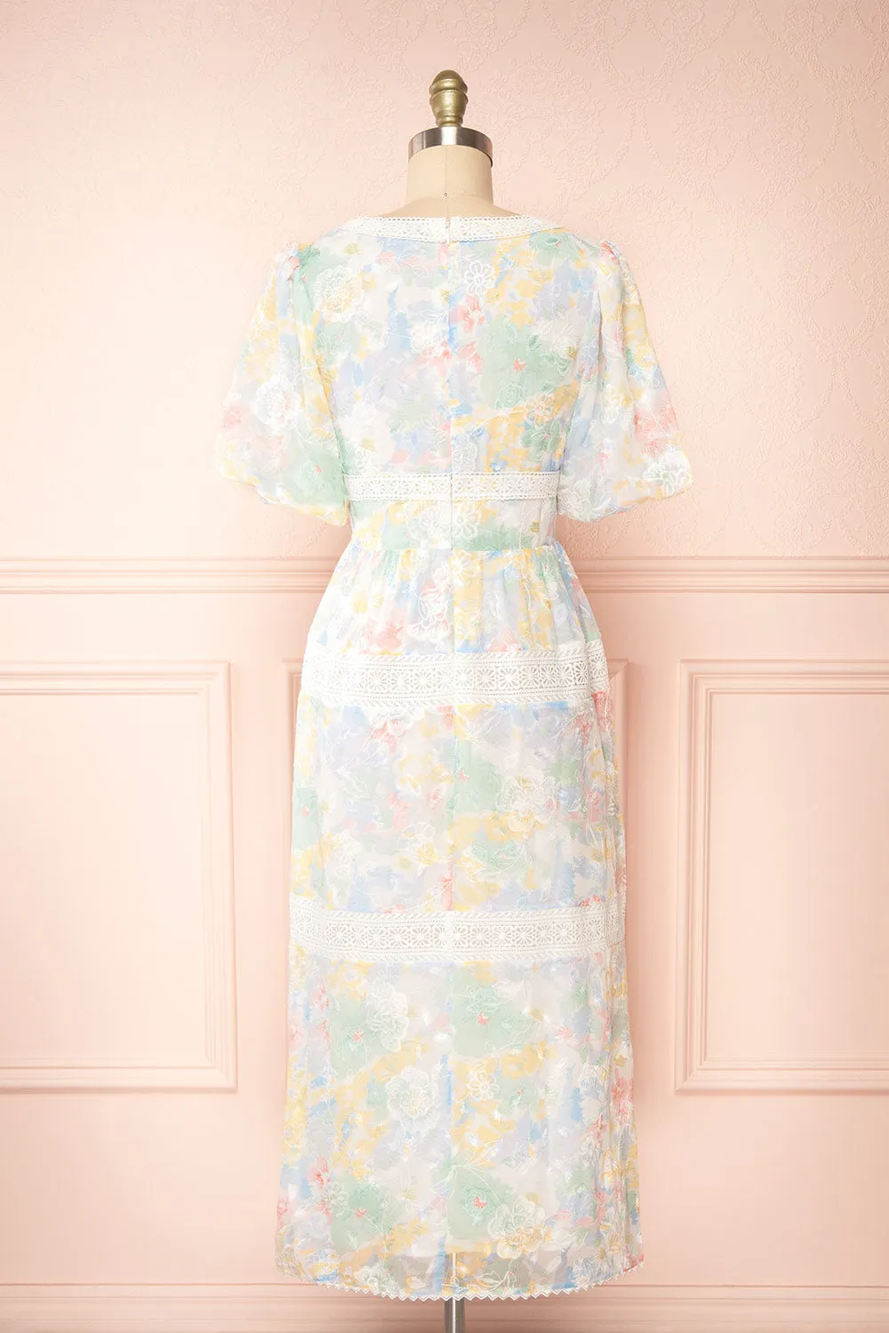 Domilene | Floral Midi Dress w/ Lace sold by Boutique 1861 product image thumbnail 5