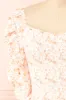 Mayanne Pink | Ruched Floral Top sold by Boutique 1861