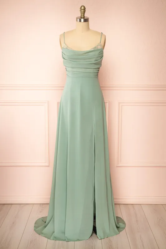 Kieran Sage | A-Line Maxi Dress w/ Lace sold by Boutique 1861