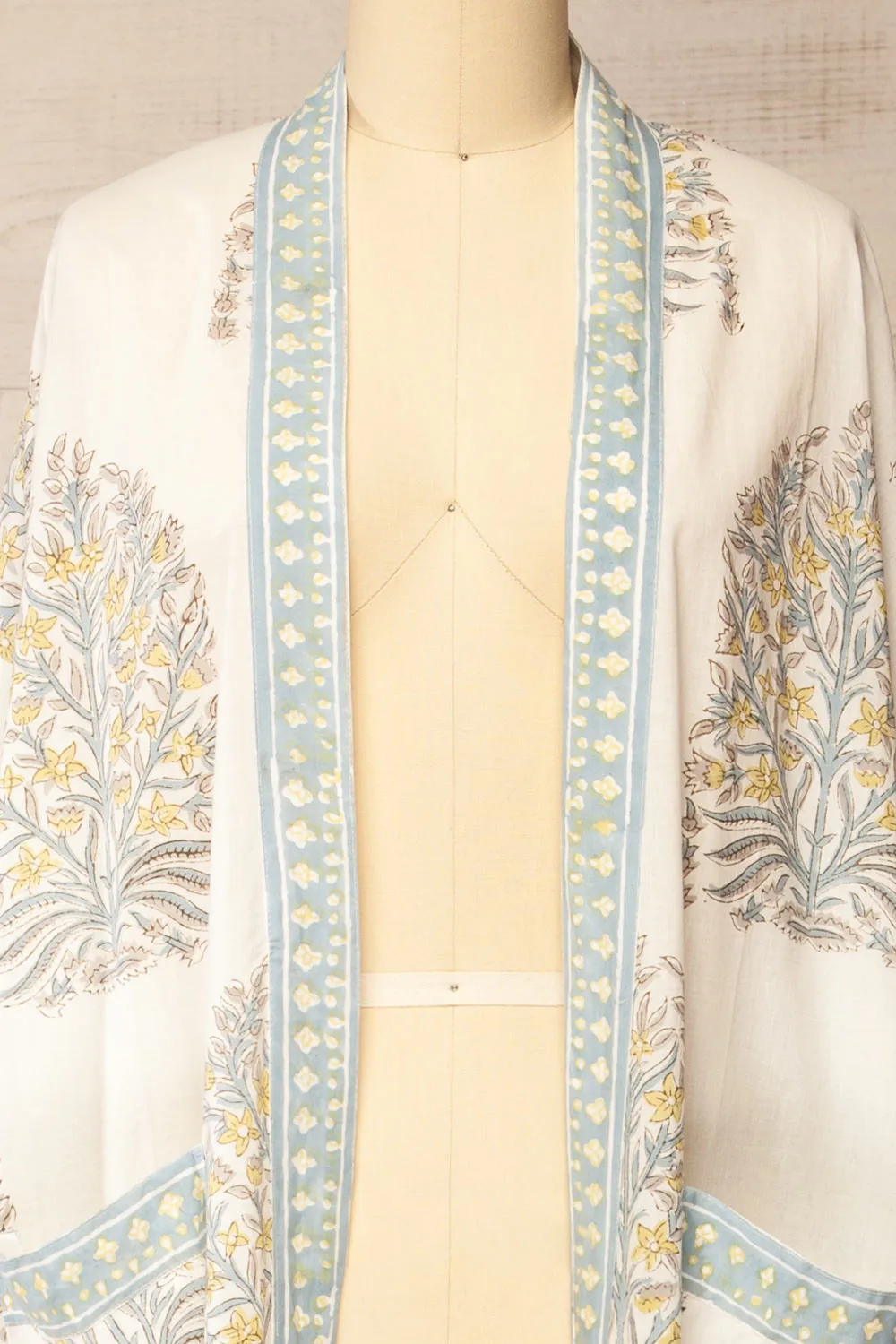 Cambria | Watercolour Floral Kimono Robe sold by Boutique 1861 product image thumbnail 2