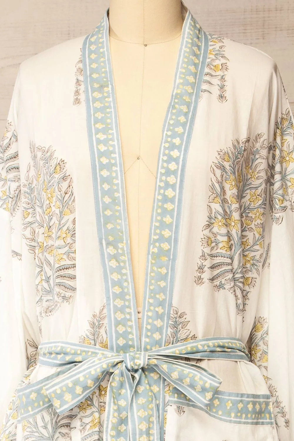 Cambria | Watercolour Floral Kimono Robe sold by Boutique 1861 product image thumbnail 4