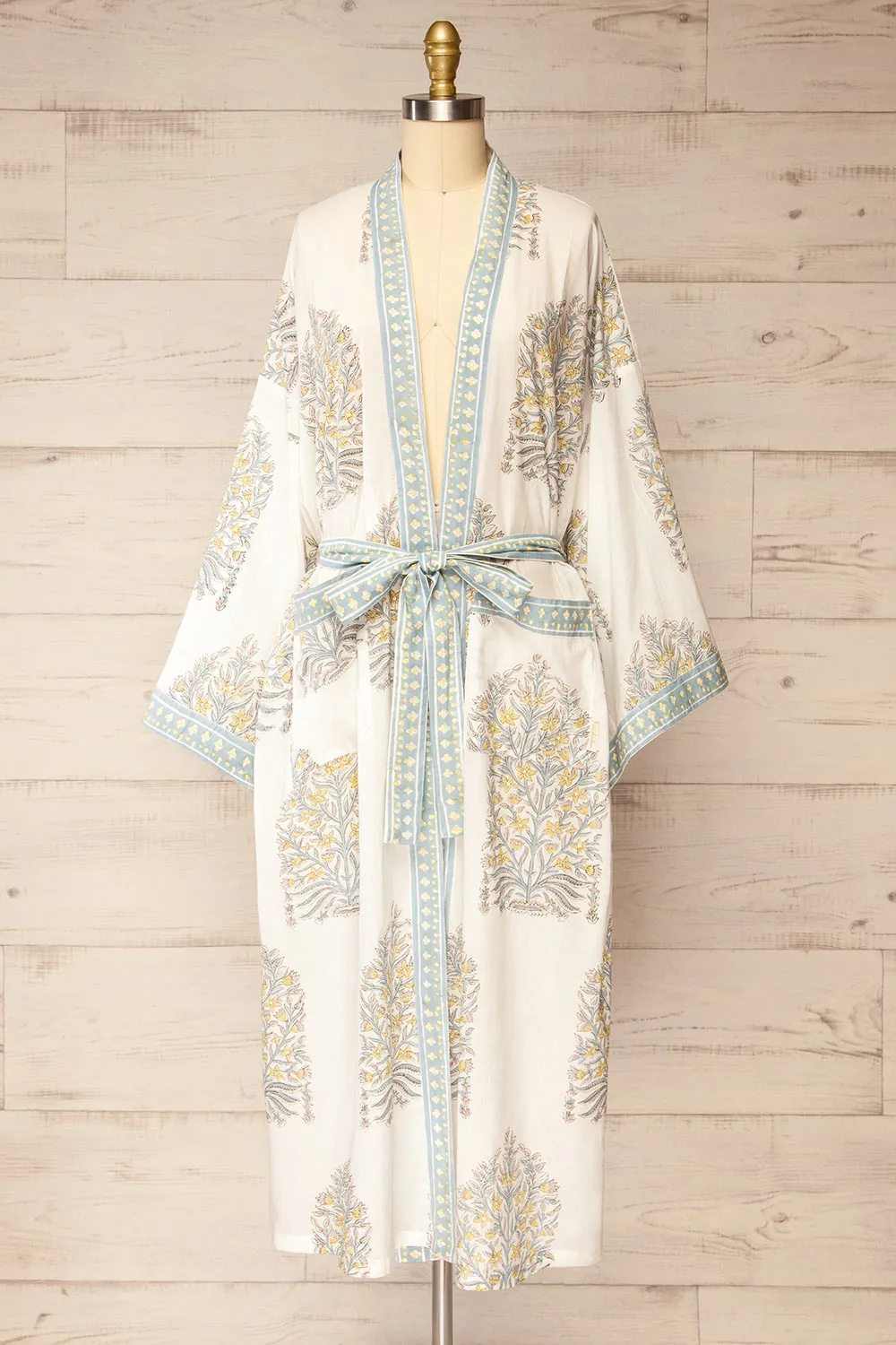 Cambria | Watercolour Floral Kimono Robe sold by Boutique 1861