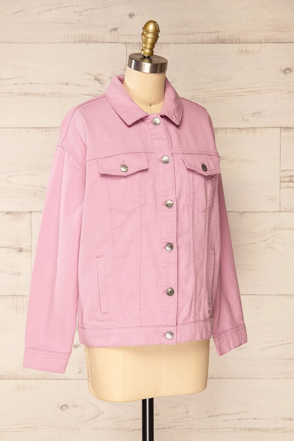 Cleveland Mauve | Oversized Denim Jacket sold by Boutique 1861 product image thumbnail 5