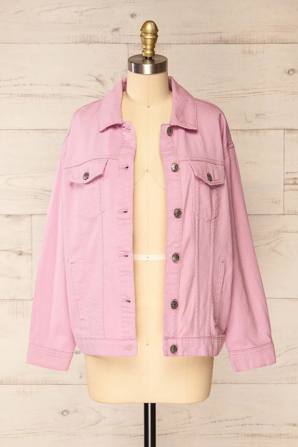 Cleveland Mauve | Oversized Denim Jacket sold by Boutique 1861 product image thumbnail 3