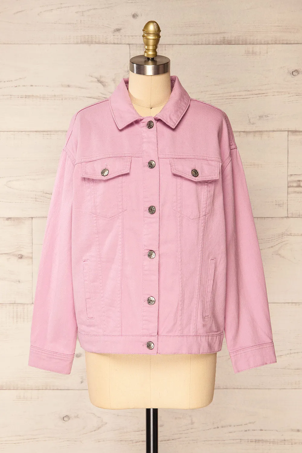 Cleveland Mauve | Oversized Denim Jacket sold by Boutique 1861