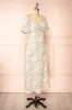 Mikaru | White Floral A-Line Dress sold by Boutique 1861