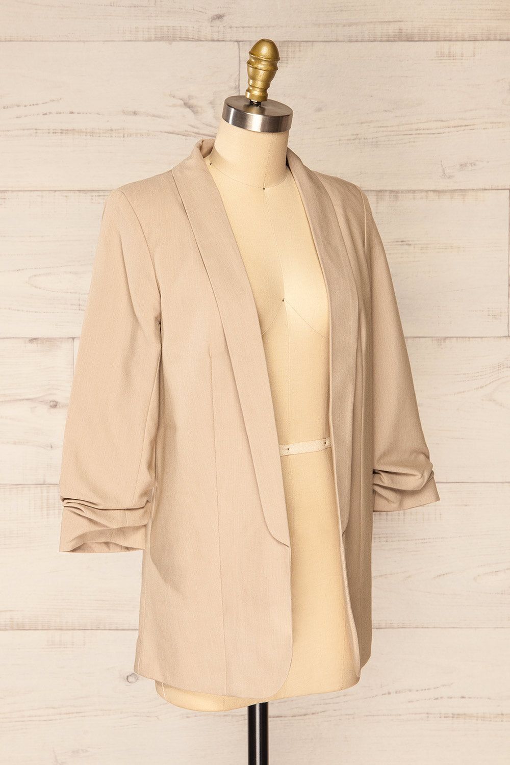 Linares Beige | Long Classic Blazer sold by Boutique 1861 product image thumbnail 3
