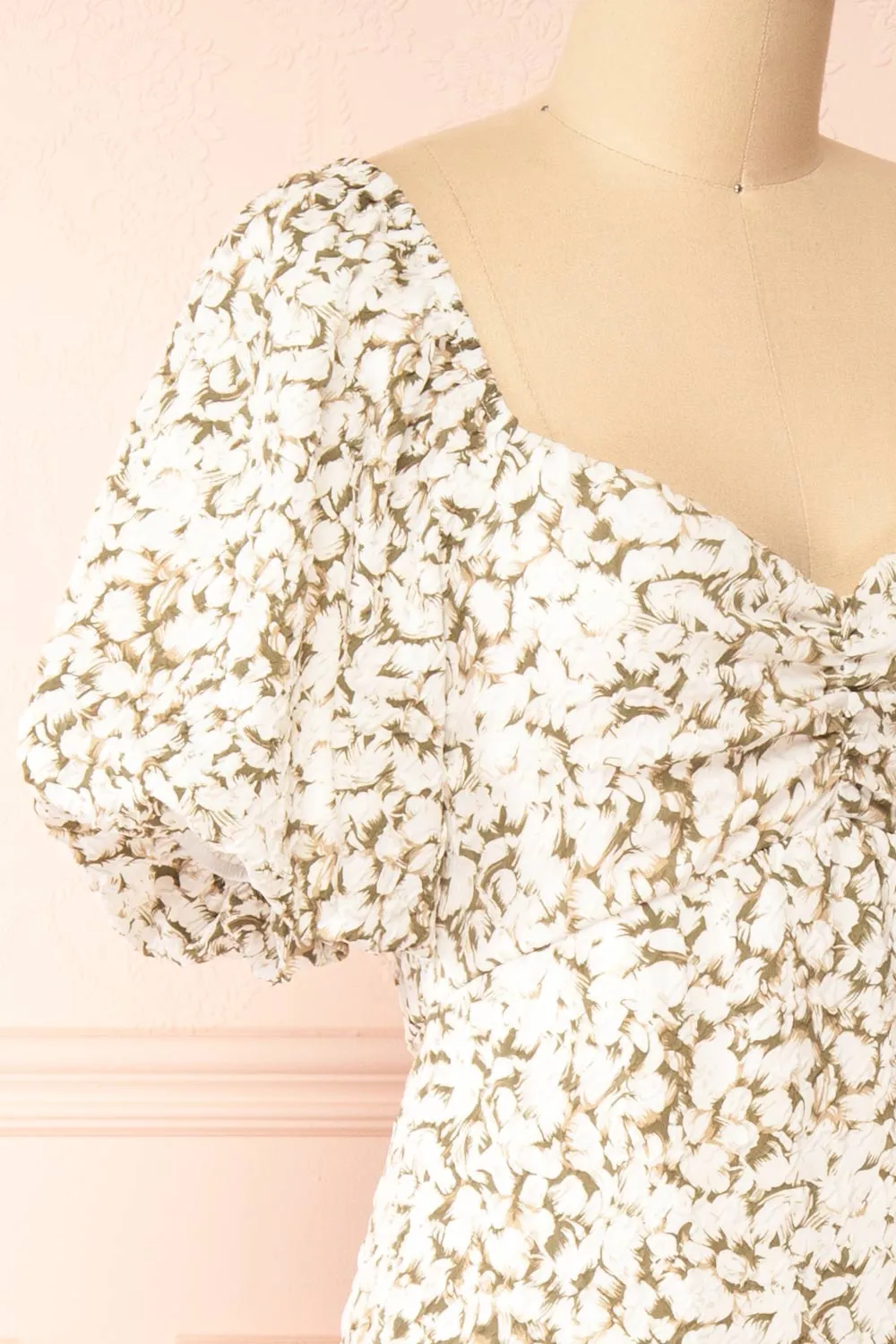 Mikaru | White Floral A-Line Dress sold by Boutique 1861 product image thumbnail 5