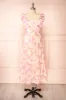 Lidia | Floral Midi Dress w/ Large Ruffles sold by Boutique 1861