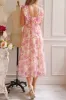 Lidia | Floral Midi Dress w/ Large Ruffles sold by Boutique 1861