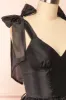 Callidora | Black Organza Midi Dress sold by Boutique 1861