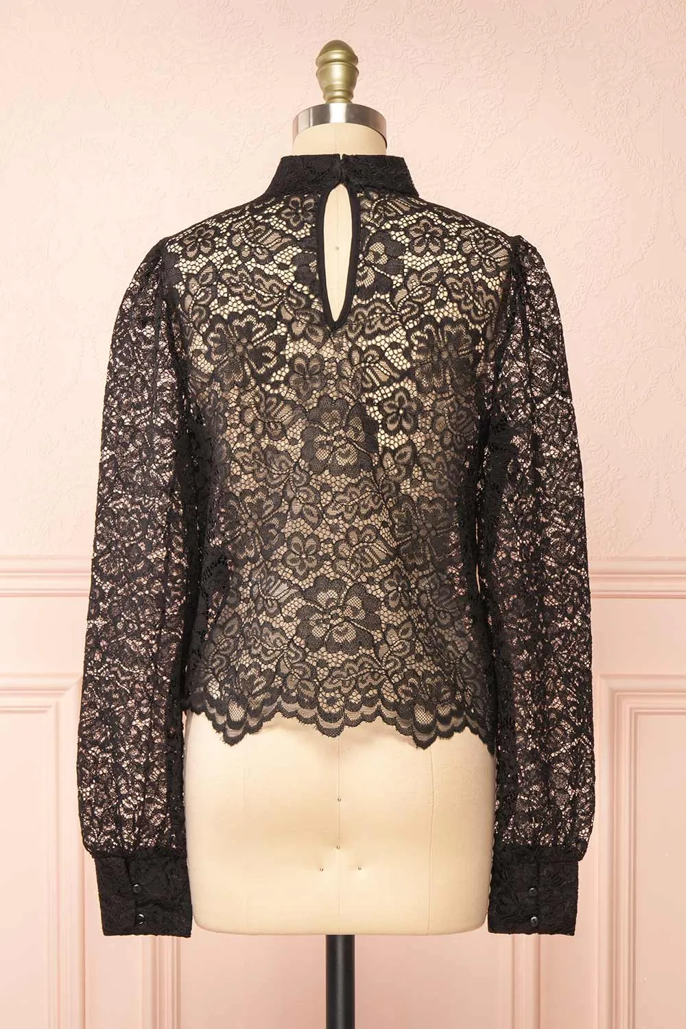 Dahana Black | Floral Lace Blouse sold by Boutique 1861 product image thumbnail 5