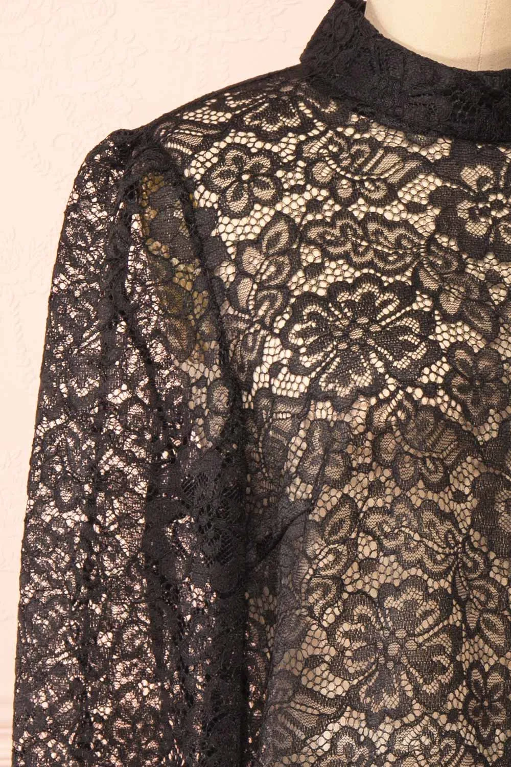 Dahana Black | Floral Lace Blouse sold by Boutique 1861 product image thumbnail 4