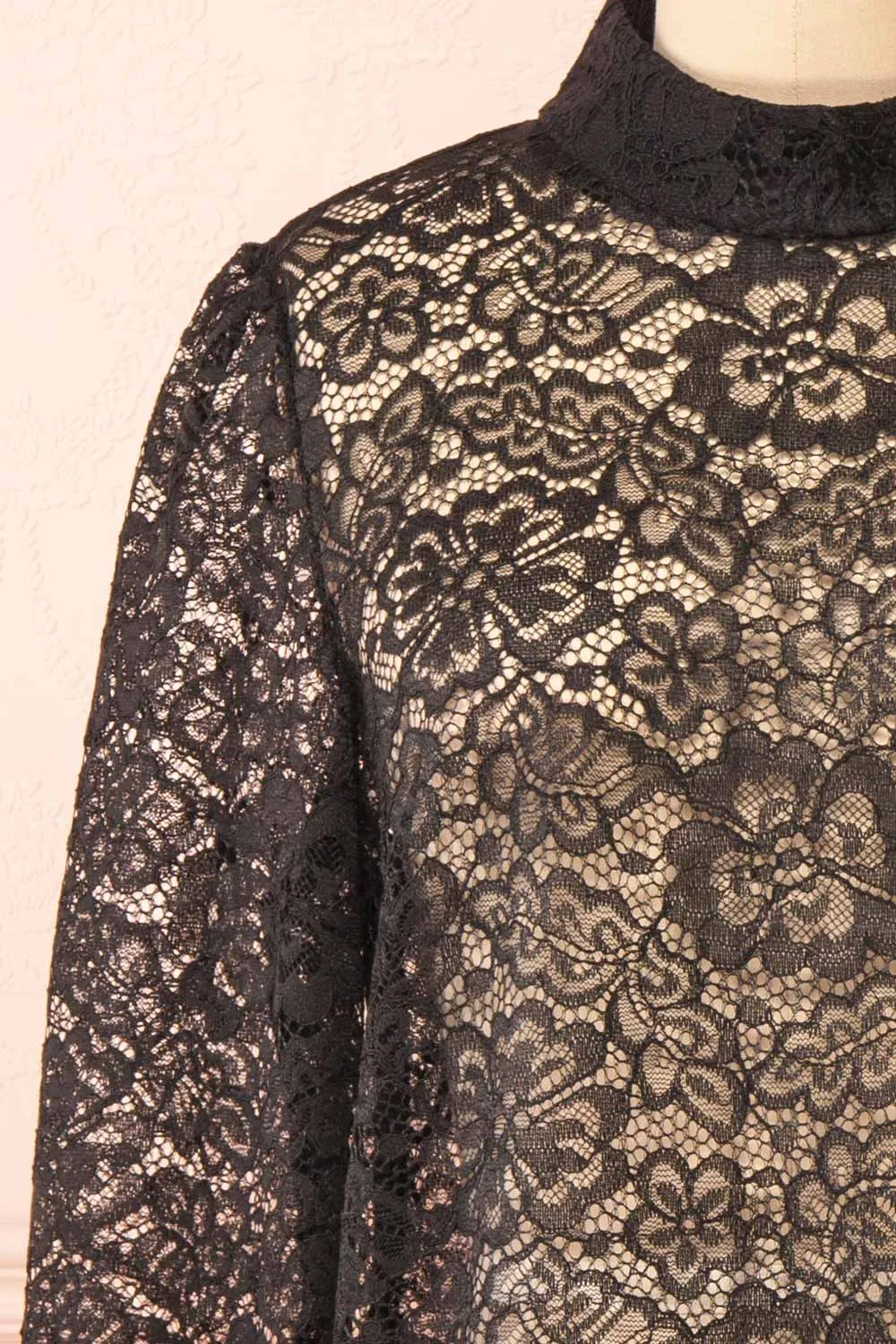 Dahana Black | Floral Lace Blouse sold by Boutique 1861 product image thumbnail 2