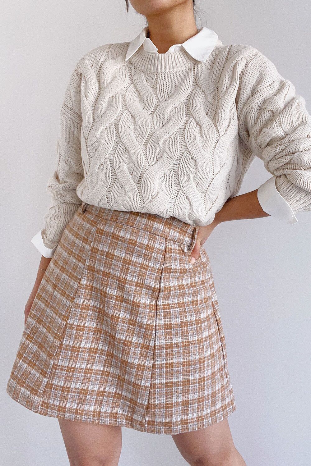 Paide Beige | Cable Knit Sweater sold by Boutique 1861 product image thumbnail 2