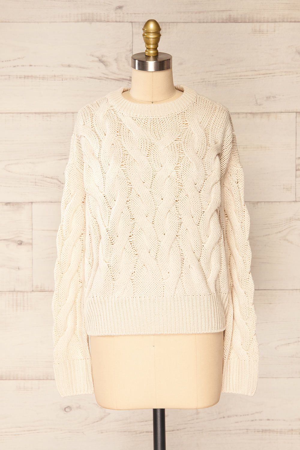 Paide Beige | Cable Knit Sweater sold by Boutique 1861