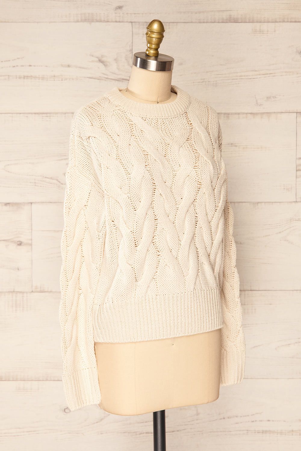 Paide Beige | Cable Knit Sweater sold by Boutique 1861 product image thumbnail 4