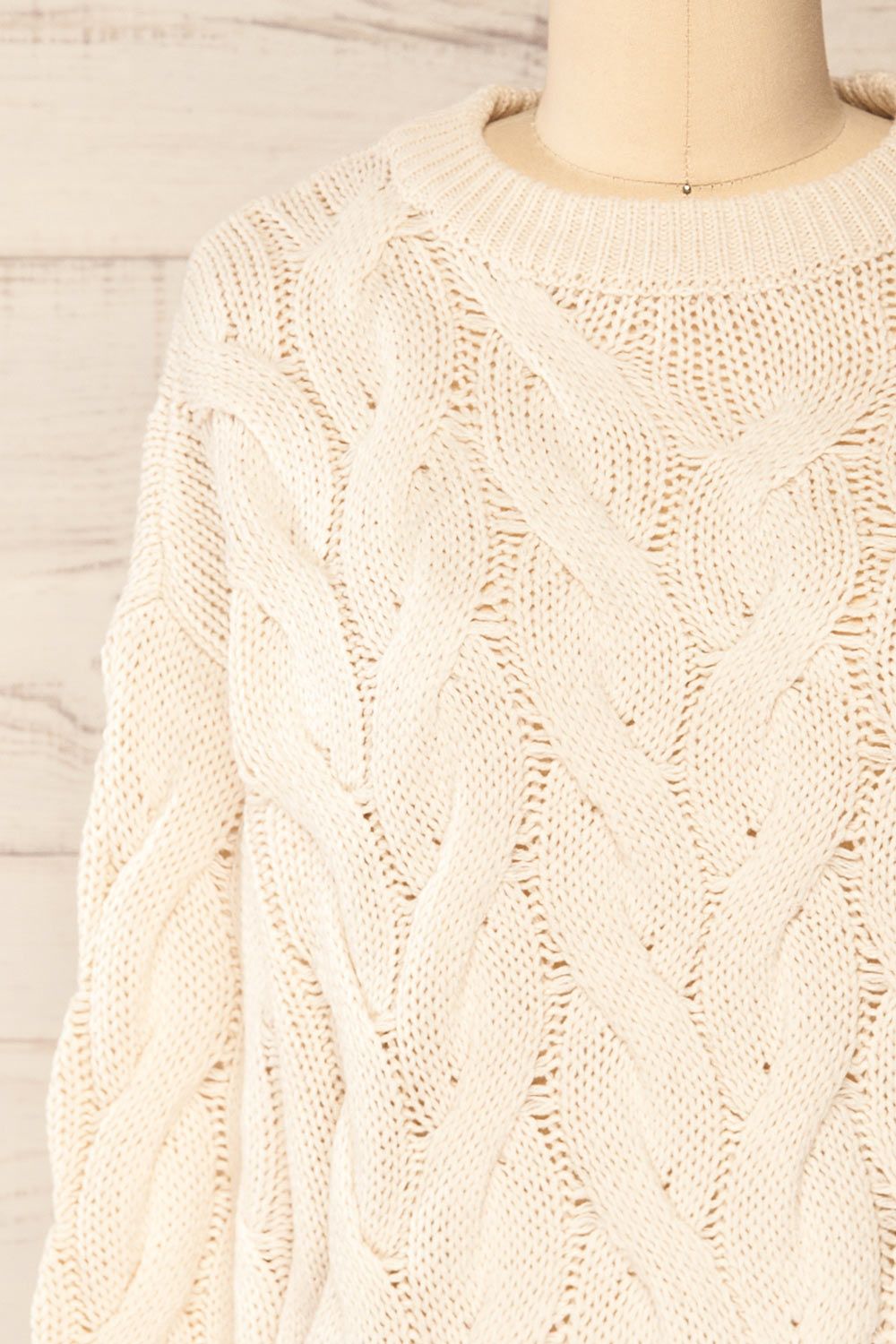 Paide Beige | Cable Knit Sweater sold by Boutique 1861 product image thumbnail 3