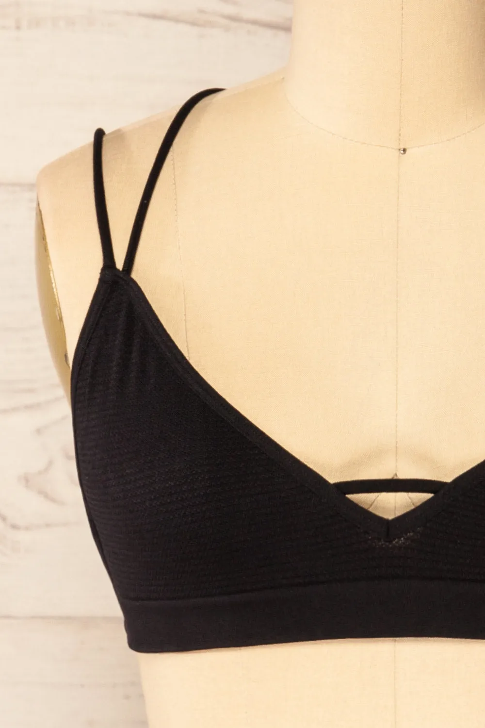Mona Lisa Black | Crossed-Back Bralette sold by Boutique 1861 product image thumbnail 2