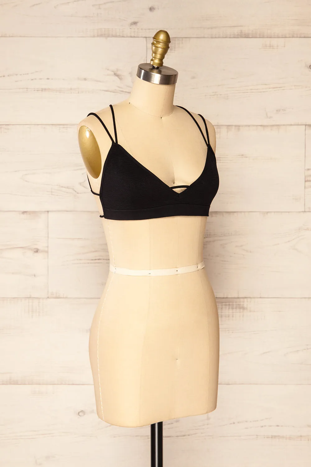 Mona Lisa Black | Crossed-Back Bralette sold by Boutique 1861 product image thumbnail 3