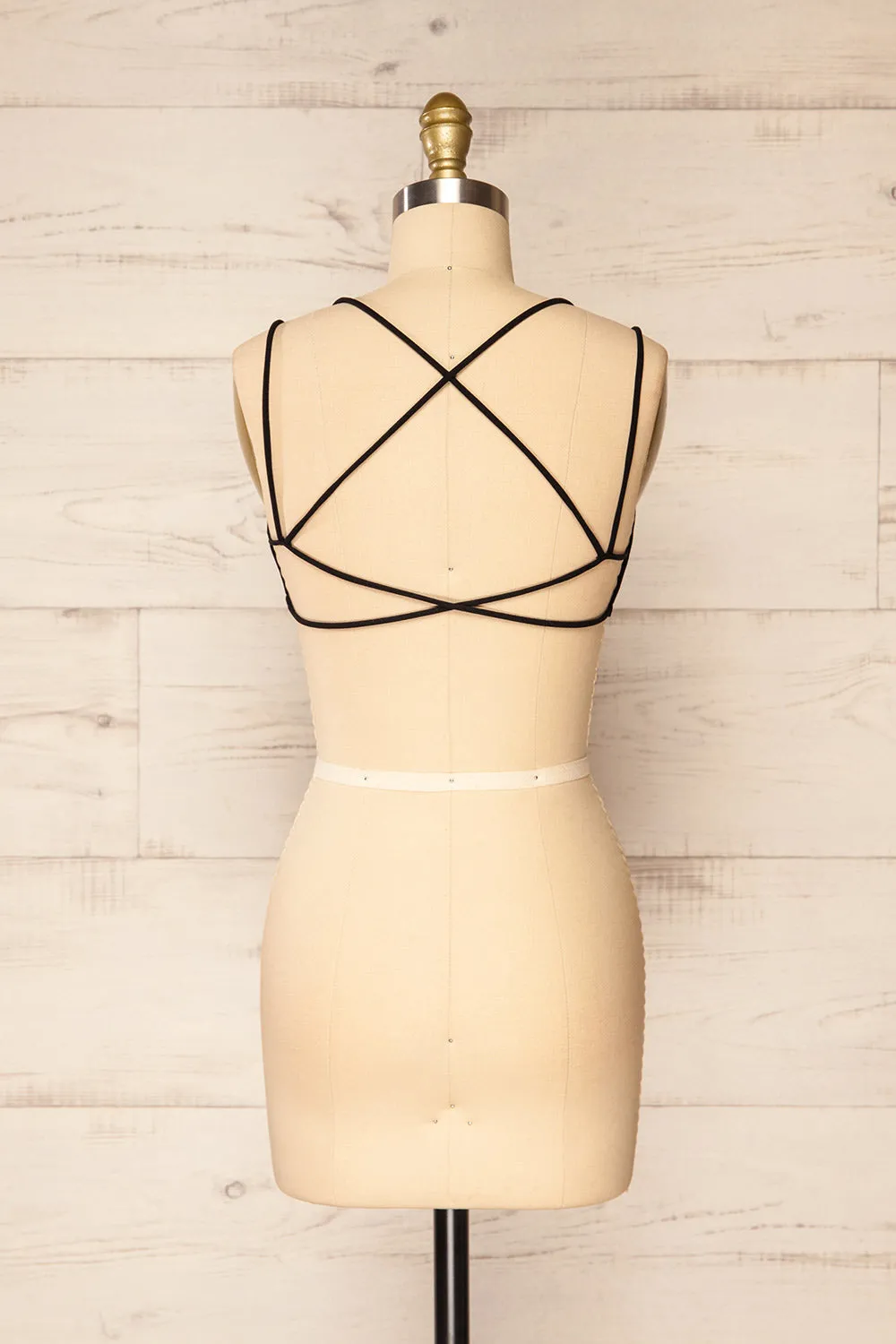 Mona Lisa Black | Crossed-Back Bralette sold by Boutique 1861 product image thumbnail 5