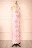 Delores | Pink Midi One Shoulder Floral Dress sold by Boutique 1861