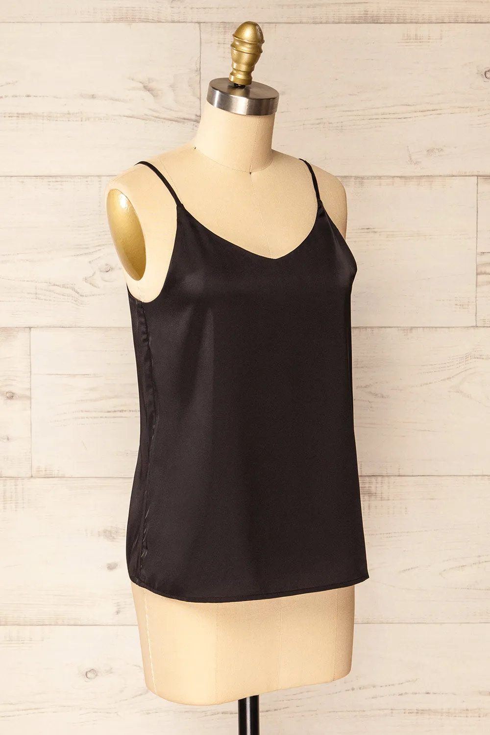 Manaus Black | Satin Tank Top sold by Boutique 1861 product image thumbnail 3