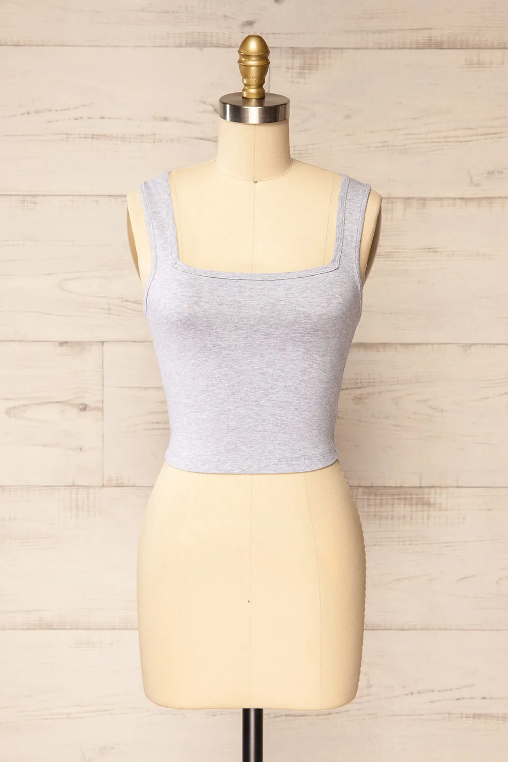 Brutus Grey | Square Neck Cropped Cami sold by Boutique 1861