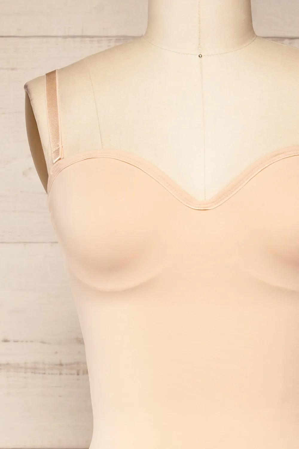 Helia Beige | Shaping Bodysuit w/ Adjustable Straps sold by Boutique 1861 product image thumbnail 4