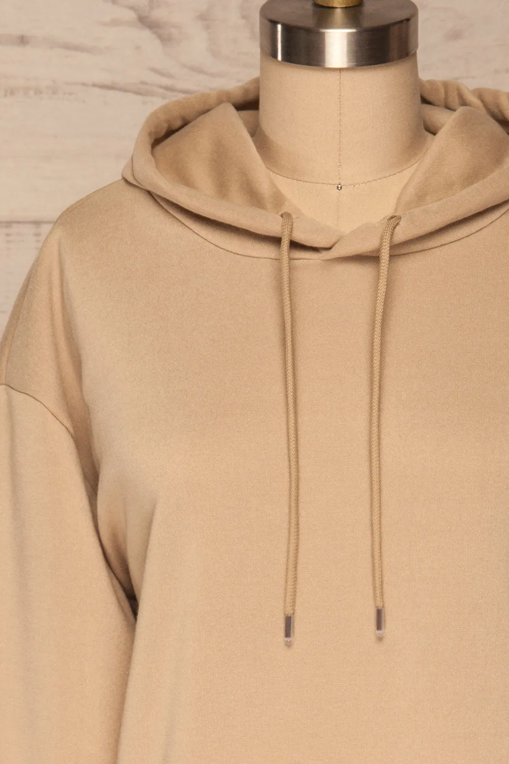 Juxue Sand | Beige Oversized Hoodie sold by Boutique 1861 product image thumbnail 3
