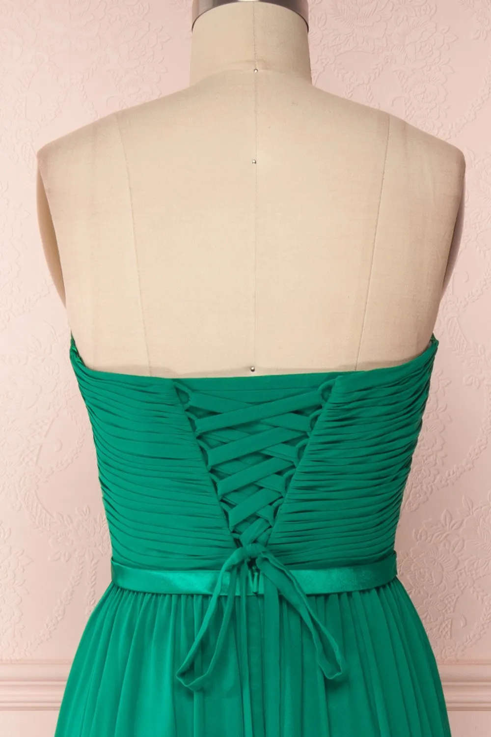 Myrcella Green | Chiffon Gown sold by Boutique 1861 product image thumbnail 2